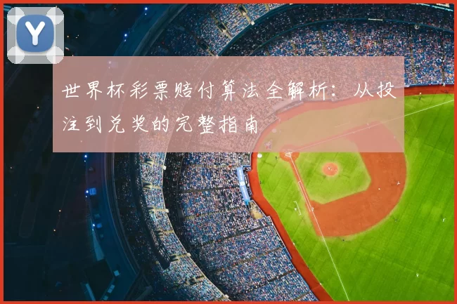 世界杯彩票赔付算法全解析:从投注到兑奖的完整指南