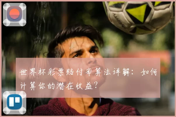 世界杯彩票赔付率算法详解:如何计算你的潜在收益?