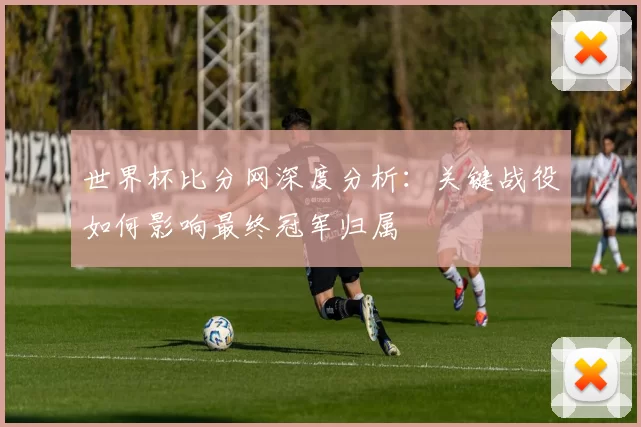 世界杯比分网深度分析:关键战役如何影响最终冠军归属