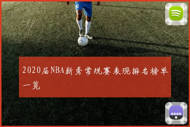 2020届NBA新秀常规赛表现排名榜单一览